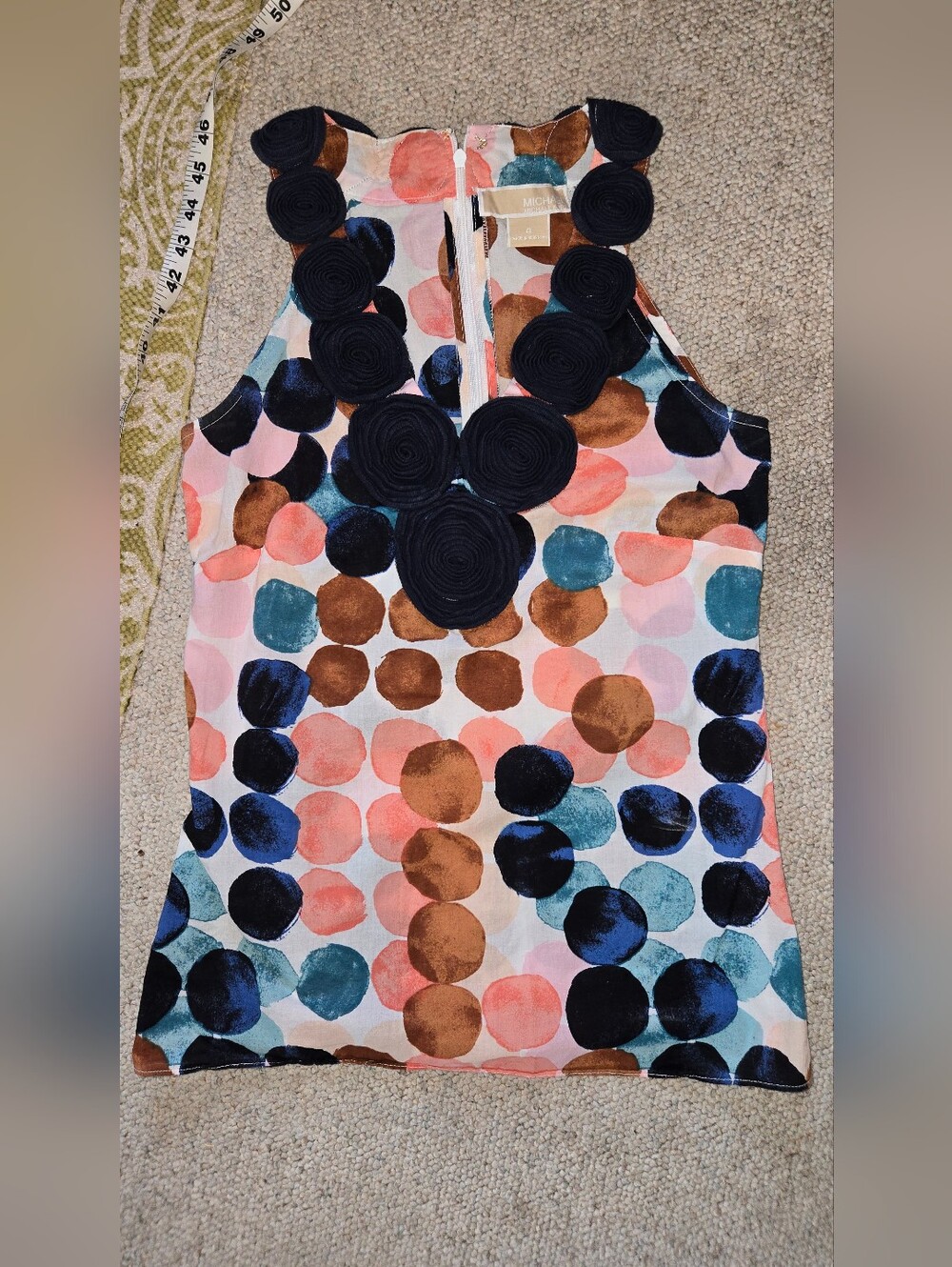 MICHAEL Michael Kors Multicolor Polka Dot Halter Tank Top